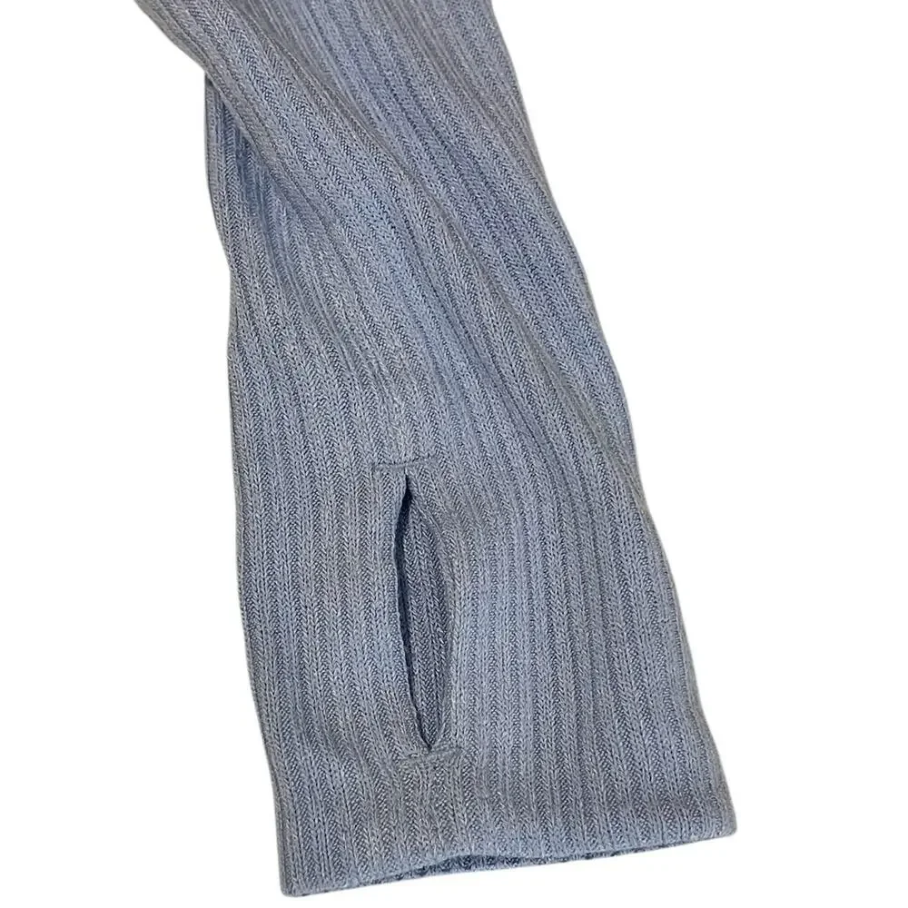 Free People We The Free Snowy Thermal Top Oversized In The Rain Blue Size XSmall